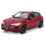 Alfa Romeo Stelvio piros – 1 24 fém modellautó és játékautó Bburago Biztonságos fizetés
