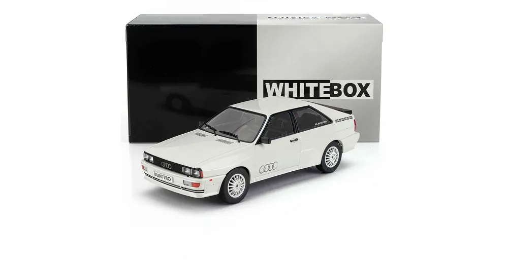 Kiárusítás Audi Quattro fehér – 1 24 méretarányos fém modellautó Whitebox