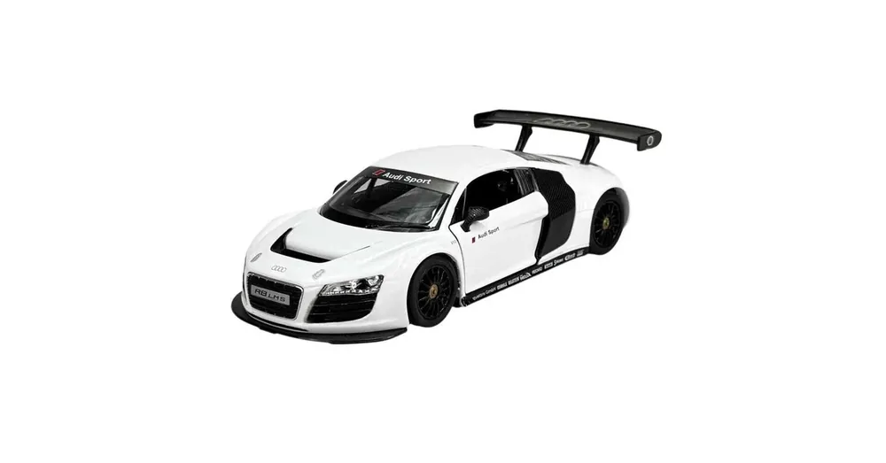 Biztonságos vásárlás Audi R8 LMS (2014) fehér – 1 24 méretarányos fém modellautó és játékautó Rastar