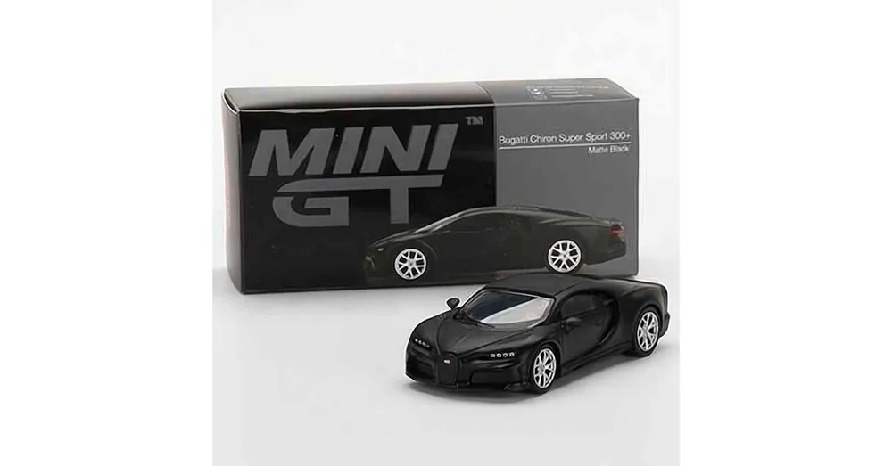 Bugatti Chiron Super Sport 300+ fekete – MiniGT 374 - 1 64 méretarányos fém modellautó - TrueScale Miniatures (TSM) Utolsó esély