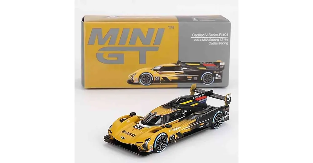 Outlet Cadillac V-Series.R 01 - 2024 IMSA Sebring 12 Hrs - MiniGT 1004 - 1 64 méretarányos fém modellautó - TrueScale Miniatures (TSM)