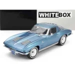 Chevrolet Corvette C2 (1963) kék – 1 24 méretarányos fém modellautó Whitebox Outlet