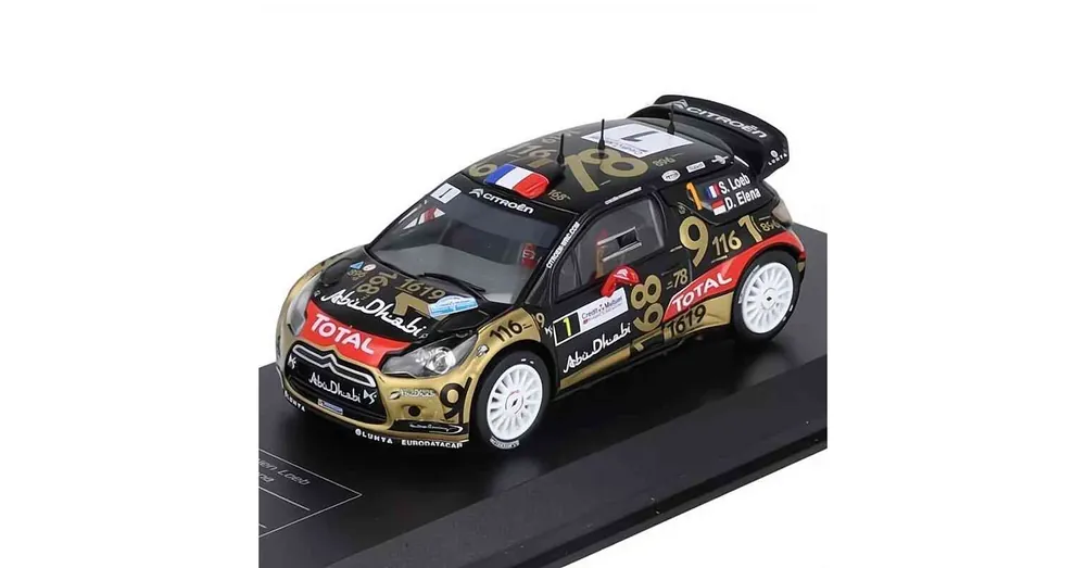 Különleges ajánlat Citroen DS3 WRC 1 – France 2013 – Loeb Elena – 1 43 méretarányos fém modellautó Diecast Club