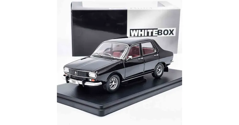 Azonnali szállítás Dacia 1300 (1969) fekete – 1 24 méretarányos fém modellautó Whitebox