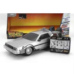 Alacsony ár DeLorean Time Machine 1 – Vissza a Jövőbe – 1 16 távirányítós fém modellautó és játékautó Jada