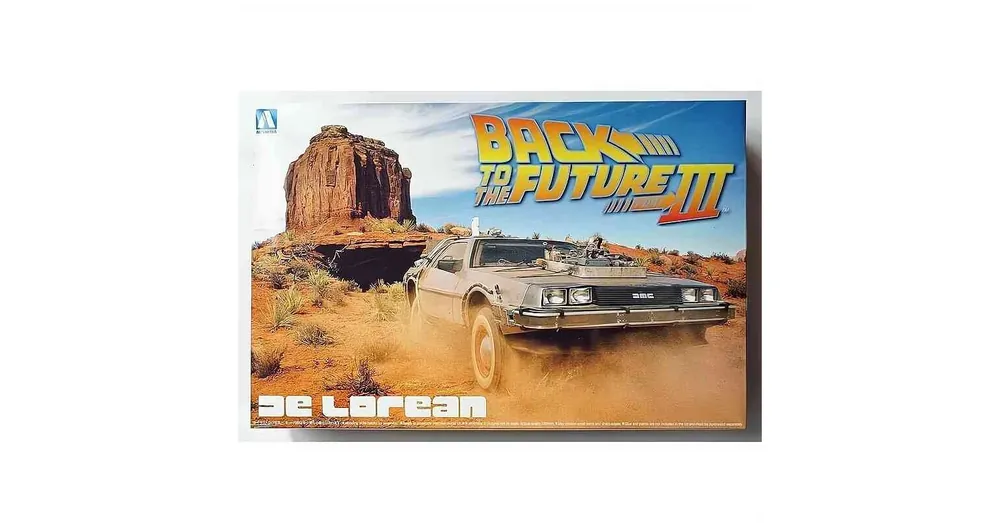 Rendeld meg most DeLorean Vissza a jövőbe 3. – 1 24 méretarányos építhető autó makett Aoshima