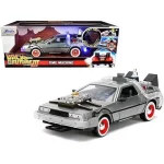 Rendeld meg most DeLorean Time Machine 3 – Vissza a Jövőbe 3 – 1 24 méretarányos fém világítós modellautó és játékautó Jada