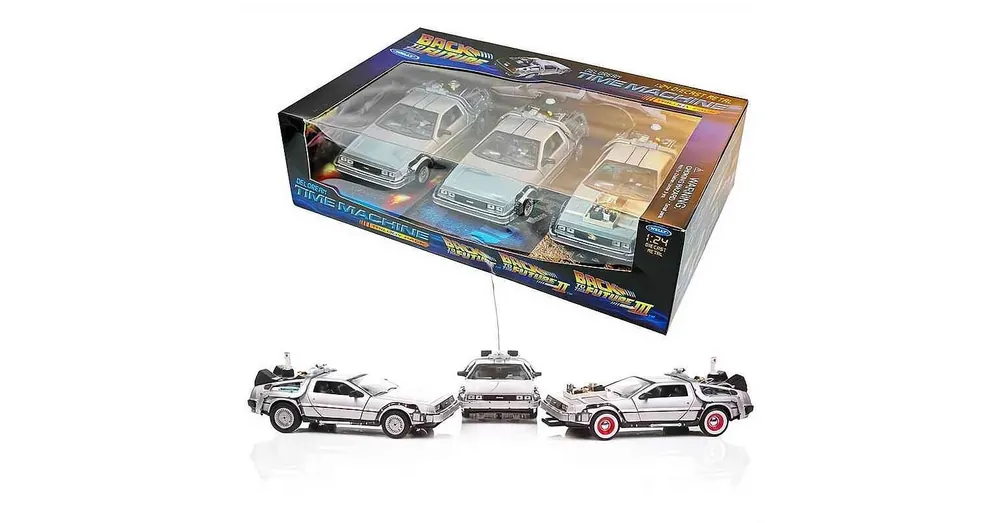 DeLorean Vissza a jövőbe 1-2-3 – 1 24 méretarányos fém modellautó és játékautó Welly Legjobb ár