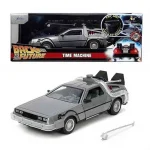 DeLorean Time Machine 1 – Vissza a Jövőbe – 1 24 fém világítós modellautó és játékautó Jada Azonnal elérhető