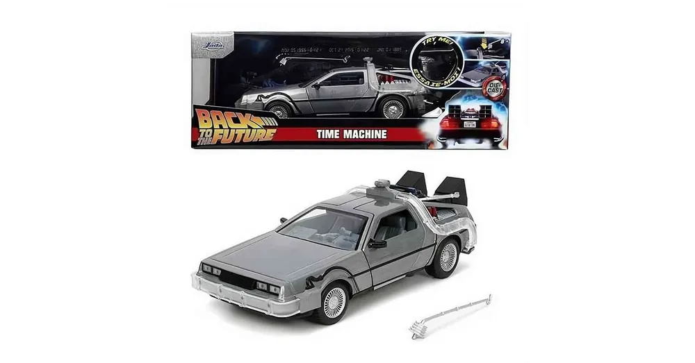 DeLorean Time Machine 1 – Vissza a Jövőbe – 1 24 fém világítós modellautó és játékautó Jada Azonnal elérhető