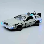 DeLorean Time Machine 2. repülő kerekekkel – világítós – Vissza a jövőbe 2 1 24 fém játékautó és modellautó Jada Outlet
