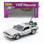 DeLorean Time Machine 1 – Vissza a jövőbe 1 – 1 24 méretarányos fém modellautó és játékautó Welly Prémium