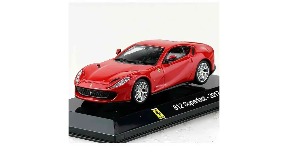Ferrari 812 Superfast (2017) piros – 1 43 méretarányos fém modellautó Edicola Alacsony ár