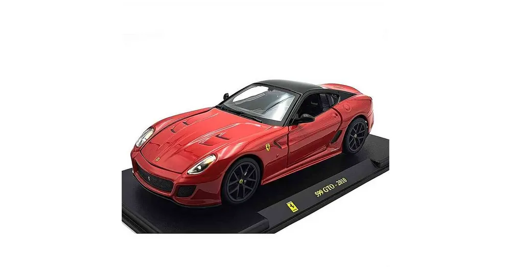 Ferrari 599 GTO (2010) piros – 1 24 méretarányos fém modellautó Edicola Legnépszerűbb