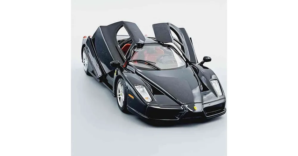 Enzo Ferrari (2002) fekete – 1 24 méretarányos fém modellautó Edicola Ne maradj le