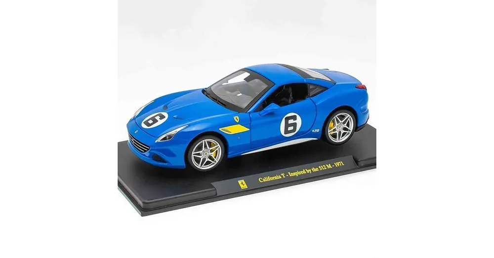 Ferrari California T (1971) kék - Inspired by the 512 M – 1 24 méretarányos fém modellautó Edicola Gyors szállítás
