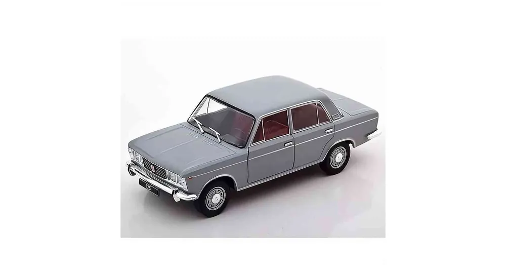Vásárlói kedvenc Fiat 125 Special (1970) szürke – 1 24 méretarányos fém modellautó Whitebox