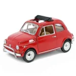 Fiat 500L (1968) piros – 1 24 méretarányos fém modellautó és játékautó Bburago Akció