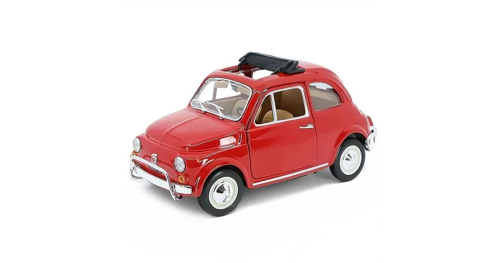 Fiat 500L (1968) piros – 1 24 méretarányos fém modellautó és játékautó Bburago Akció