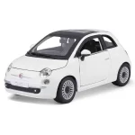 Fiat 500 (2007) fehér – 1 24 méretarányos modellautó és játékautó Bburago Biztonságos fizetés
