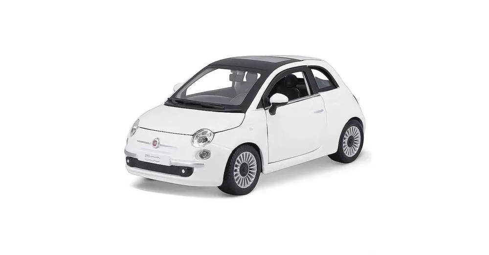Fiat 500 (2007) fehér – 1 24 méretarányos modellautó és játékautó Bburago Biztonságos fizetés