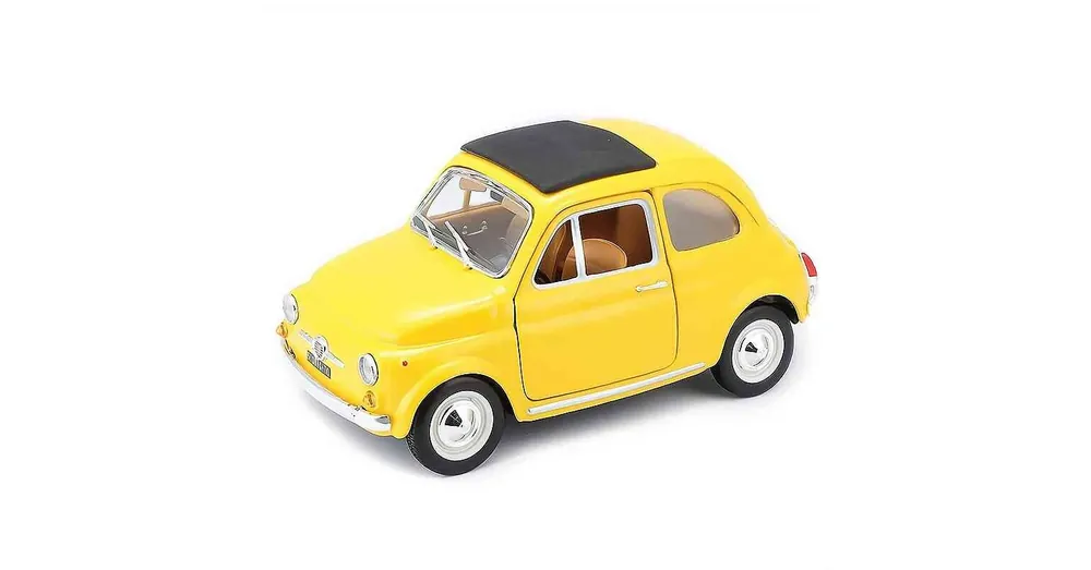 Kihagyhatatlan ajánlat Fiat 500 F (1965) sárga – 1 24 méretarányos fém modellautó és játékautó Bburago