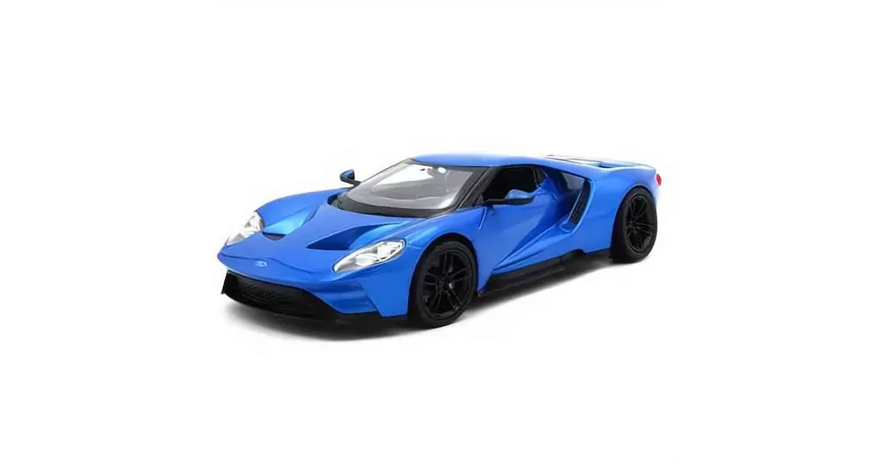Biztonságos vásárlás Ford GT (2017) kék – 1 24 méretarányos fém modellautó és játékautó Welly