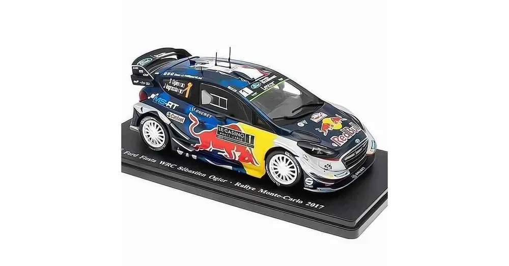 Ford Fiesta WRC – Ogier Ingrassia – Rallye Monte Carlo (2017) – 1 24 méretarányos fém modellautó Edicola Szuper ajánlat