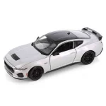 Vedd meg online Ford Mustang GT (2024) ezüst – 1 25 méretarányos fém modellautó és játékautó Welly