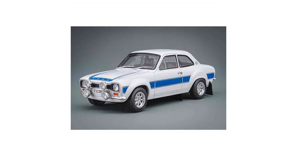 Gyors szállítás Ford Escort MK I. RS fehér / kék – 1 24 méretarányos fém modellautó Whitebox