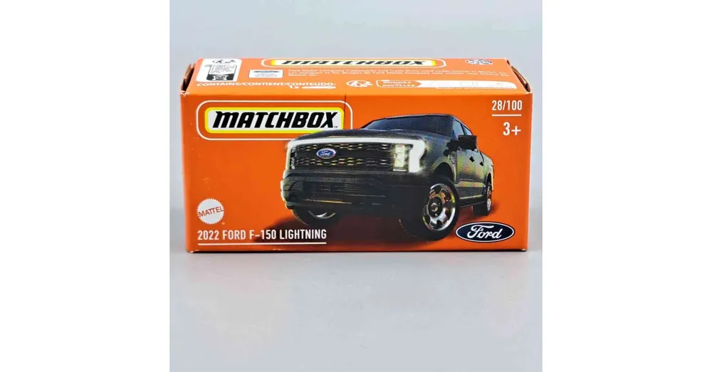Ford F-150 Lightning (2022) fekete – 1 64 játékautó Matchbox 28/100 Legkelendőbb