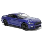 Ford Mustang GT (2015) kék – 1 24 méretarányos fém modellautó és játékautó Maisto Gyors szállítás