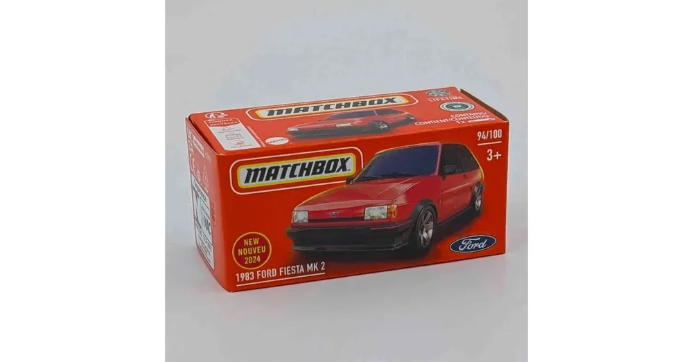 Vásárlói kedvenc Ford Fiesta MK2 (1983) piros – 1 64 játékautó Matchbox 94/100