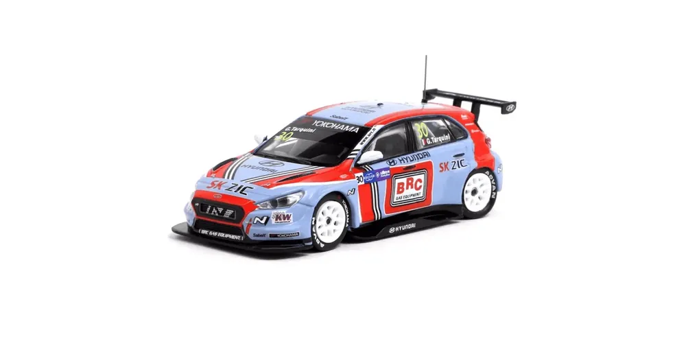Hyundai i30 N TCR WTCR 2018 – Gabriele Tarquini – 1 64 méretarányos fém modellautó Tarmac Works Biztonságos fizetés