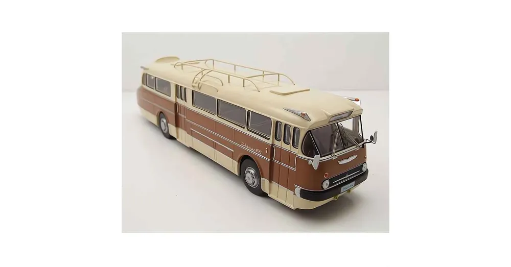 Ikarus 66 (1972) autóbusz bézs/barna – 1 43 fém modell IXO Models Gyors szállítás