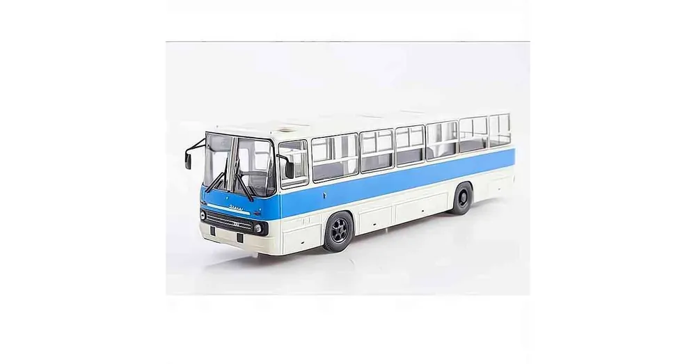 Legnépszerűbb Ikarus 260.06 kék-fehér autóbusz – 1 43 fém modell Autohistory