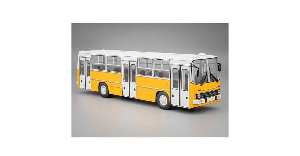 Gyors szállítás Ikarus 260.06 (1975) sárga - fehér autóbusz – 1 43 fém modell Premium Classixxs