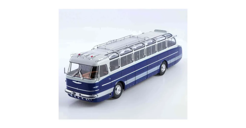 Olcsó Ikarus 55 kék autóbusz – 1 43 fém modell Modimio