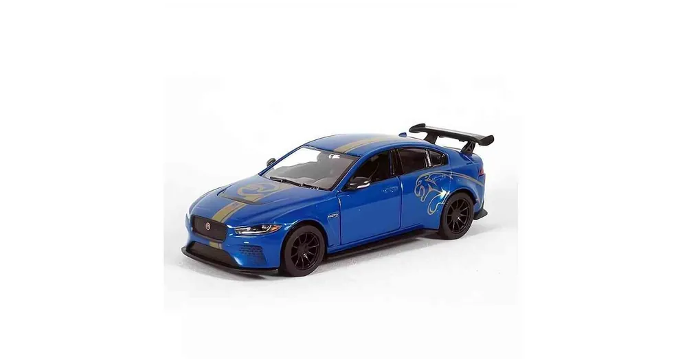 Jaguar XE Project 8 kék – 1 38 méretarányos fém játékautó Kinsmart Szezonális akció