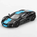 Jaguar C-X75 fekete – MiniGT 1070 - 1 64 méretarányos fém modellautó - TrueScale Miniatures (TSM) Végkiárusítás