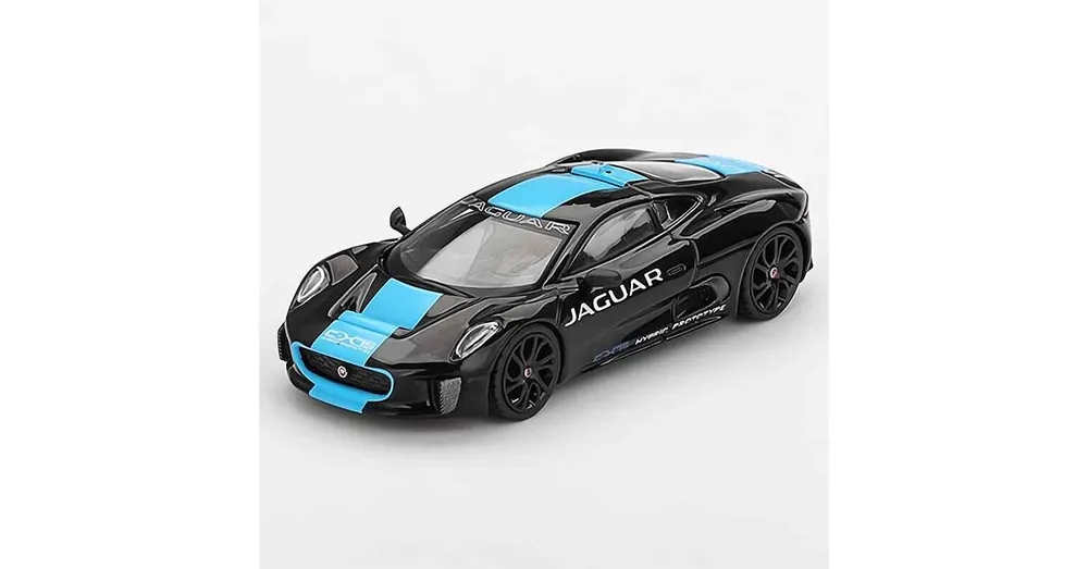 Jaguar C-X75 fekete – MiniGT 1070 - 1 64 méretarányos fém modellautó - TrueScale Miniatures (TSM) Végkiárusítás