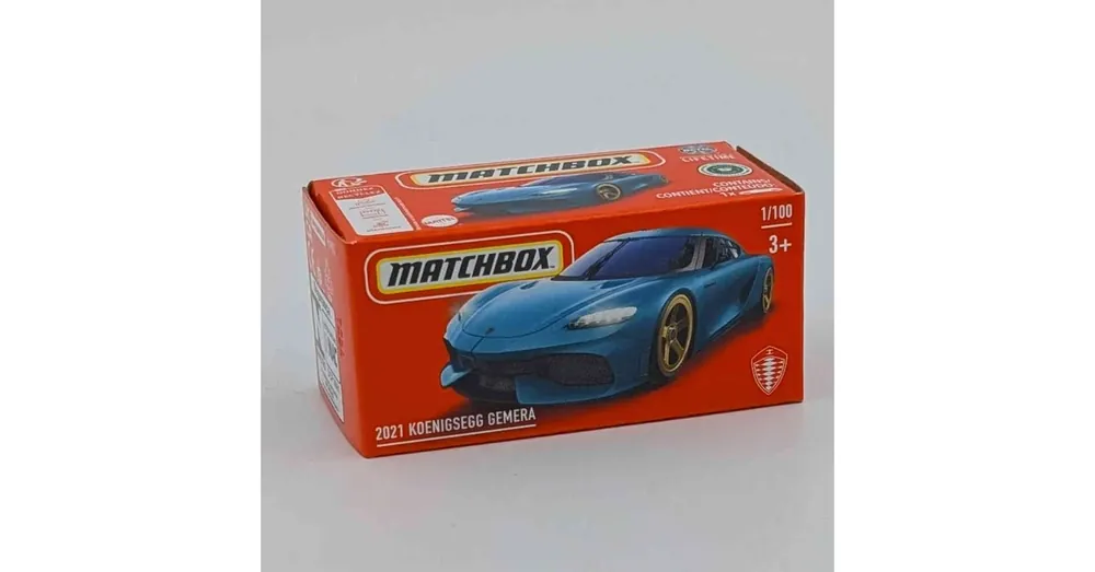 Koenigsegg Gemera (2021) kék – 1 64 játékautó Matchbox 1/100 Árcsökkenés