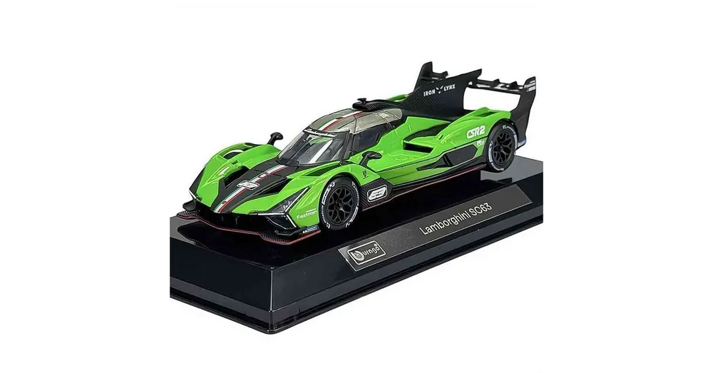 Prémium Lamborghini SC63 (2023) zöld – 1 43 méretarányos fém modellautó Bburago