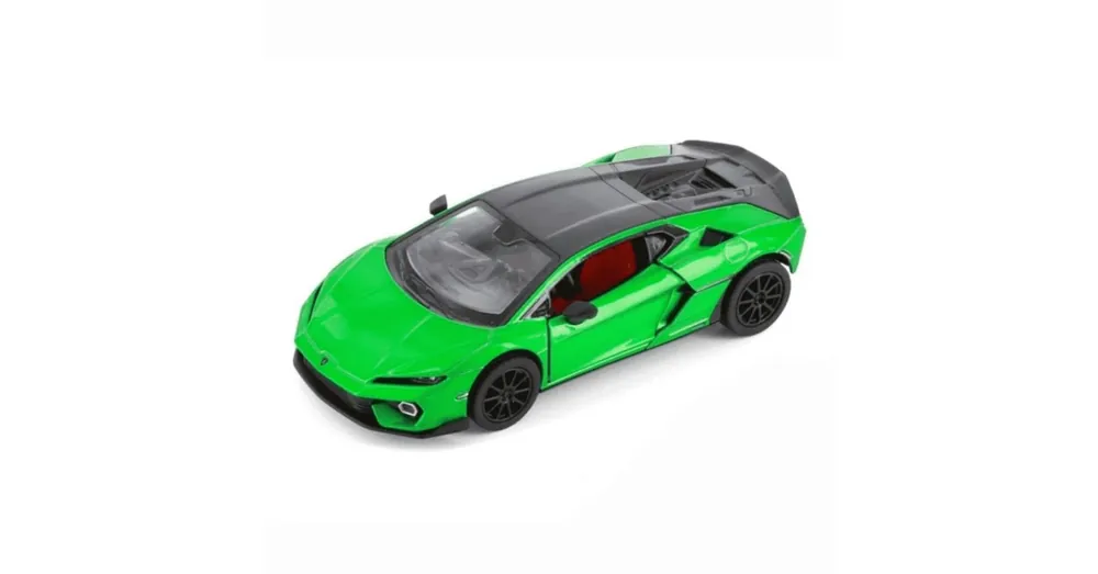 Újdonság Lamborghini Temerario zöld – 1 38 méretarányos fém játékautó Kinsmart