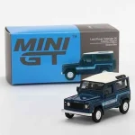 Ne maradj le Land Rover Defender 90 Country Wagon kék – MiniGT 353 - 1 64 méretarányos fém modellautó - TrueScale Miniatures (TSM)