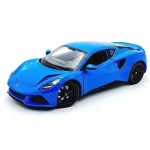 Végkiárusítás Lotus Emira (2021) kék – 1 24 méretarányos fém modellautó és játékautó Welly