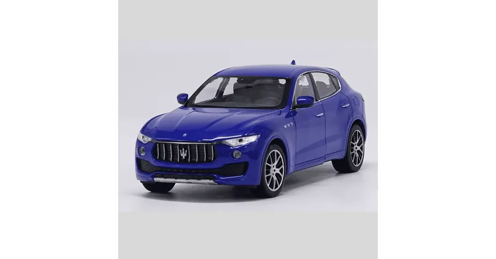 Expressz kézbesítés Maserati Levante kék – 1 24 méretarányos fém modellautó és játékautó Welly