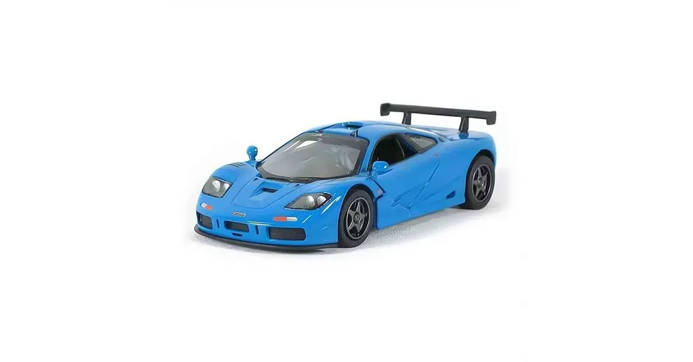 Biztonságos vásárlás McLaren F1 GTR (1995) kék – 1 38 méretarányos fém játékautó Kinsmart