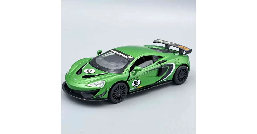 McLaren 570S GT4 zöld – 1 32 méretarányos fém játékautó és modellautó Tayumo Kedvezmény