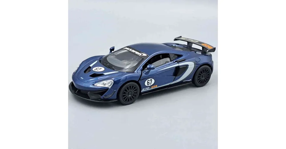 Azonnali szállítás McLaren 570S GT4 kék – 1 32 méretarányos fém játékautó és modellautó Tayumo